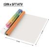 imageHTVRONT HTV Vinyl Rolls Heat Transfer Vinyl  12quot x 5ft Brown HTV Vinyl for Shirts Iron on Vinyl for All Cutter Machine  Easy to Cut ampamp Weed for Heat Vinyl Design BrownOrange