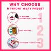 imageHTVRONT Heat Press Machine for TShirts Portable Heat Press 10quotX10quot Iron Press for Sublimation and HTV Vinyl Shirt Press Machine for Hat Bags Heating Transfer Projects RaspberryRaspberry