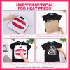 imageHTVRONT Heat Press Machine for TShirts Portable Heat Press 10quotX10quot Iron Press for Sublimation and HTV Vinyl Shirt Press Machine for Hat Bags Heating Transfer Projects RaspberryRaspberry