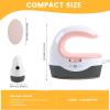 imageHTVRONT Heat Press Mini Heat Press Machine Small Heat Press Portable Iron Press Machine for T Shirts Hats Heating Transfer Projects MintPink