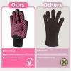 imageHTVRONT Heat Resistant Gloves for Sublimation  2Pcs Heat Gloves for Sublimation with Silicone Bumps Heat Resistant Work Gloves for Women Universal Fit SizePlus Size