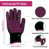 imageHTVRONT Heat Resistant Gloves for Sublimation  2Pcs Heat Gloves for Sublimation with Silicone Bumps Heat Resistant Work Gloves for Women Universal Fit SizeFree Size