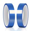imageHTVRONT Heat Resistant Tape  10mm X 33m Blue Heat Transfer Tape 2 Rolls Heat Tape No Residue High Temperature Tape High Adhesion Heat Tape for Sublimation Heat Press HTV Heat Transfer TapeBlue
