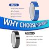 imageHTVRONT Heat Resistant Tape  10mm X 33m Blue Heat Transfer Tape 2 Rolls Heat Tape No Residue High Temperature Tape High Adhesion Heat Tape for Sublimation Heat Press HTV Heat Transfer TapeBlue