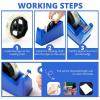 imageHTVRONT Heat Resistant Tape  10mm X 33m Blue Heat Transfer Tape 2 Rolls Heat Tape No Residue High Temperature Tape High Adhesion Heat Tape for Sublimation Heat Press HTV Heat Transfer TapeWhite
