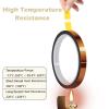 imageHTVRONT Heat Resistant Tape  10mm X 33m Blue Heat Transfer Tape 2 Rolls Heat Tape No Residue High Temperature Tape High Adhesion Heat Tape for Sublimation Heat Press HTV Heat Transfer TapeBrown