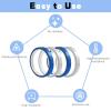 imageHTVRONT Heat Resistant Tape  10mm X 33m Blue Heat Transfer Tape 2 Rolls Heat Tape No Residue High Temperature Tape High Adhesion Heat Tape for Sublimation Heat Press HTV Heat Transfer TapeBlue