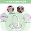 imageHTVRONT Heat Tape for Sublimation 4 Rolls 10mm x33m 108ft Heat Resistant Tape for Heat Press Heat Transfer Tape Thermal Tape for Electronics ampamp Heat Vinyl Press Tape No ResidueTransparent10mm33m