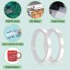 imageHTVRONT Heat Tape for Sublimation 4 Rolls 10mm x33m 108ft Heat Resistant Tape for Heat Press Heat Transfer Tape Thermal Tape for Electronics ampamp Heat Vinyl Press Tape No ResidueTransparent10mm33m