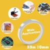 imageHTVRONT Heat Tape for Sublimation 4 Rolls 10mm x33m 108ft Heat Resistant Tape for Heat Press Heat Transfer Tape Thermal Tape for Electronics ampamp Heat Vinyl Press Tape No ResidueTransparent10mm33m