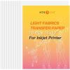 imageHTVRONT Heat Transfer Paper for Dark Fabric  10 Sheets 85quotx11quot Printable Heat Transfer Vinyl for Inkjet Printer  Wash Durable Iron on Transfer PaperFor Light Fabric