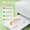 imageHTVRONT Heat Transfer Paper for Dark Fabric  10 Sheets 85quotx11quot Printable Heat Transfer Vinyl for Inkjet Printer  Wash Durable Iron on Transfer PaperFor Light Fabric