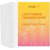 imageHTVRONT Heat Transfer Paper for Light T Shirts 25 Sheets 85x11quot Iron on Transfer Paper for Inkjet ampamp Laser Printer Stretchable ampamp Durable Printable Heat Transfer Vinyl Easy to UseFor Light Color