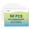 imageHTVRONT Heat Transfer Paper for T Shirts 20 Sheets 85quot X 11quot Printable Heat Transfer Vinyl Vivid Color ampamp Durable Iron on Transfer Paper for Dark FabricDark