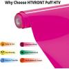 imageHTVRONT Heat Transfer Vinyl Black ampamp White HTV Vinyl Rolls 12 x 20ft HTV Vinyl for Shirts Black Iron on Vinyl for All Cutting Machines  Easy to Cut ampamp Weed for Heat Transfer Design BlackampampWhitePHot Pink