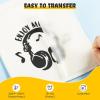 imageHTVRONT Heat Transfer Vinyl Black ampamp White HTV Vinyl Rolls 12 x 20ft HTV Vinyl for Shirts Black Iron on Vinyl for All Cutting Machines  Easy to Cut ampamp Weed for Heat Transfer Design BlackampampWhiteCBlack