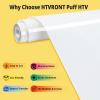 imageHTVRONT Heat Transfer Vinyl Black ampamp White HTV Vinyl Rolls 12 x 20ft HTV Vinyl for Shirts Black Iron on Vinyl for All Cutting Machines  Easy to Cut ampamp Weed for Heat Transfer Design BlackampampWhitePBlack  White