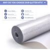 imageHTVRONT Heat Transfer Vinyl Black ampamp White HTV Vinyl Rolls 12 x 20ft HTV Vinyl for Shirts Black Iron on Vinyl for All Cutting Machines  Easy to Cut ampamp Weed for Heat Transfer Design BlackampampWhiteGlitterSilver