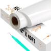 imageHTVRONT Heat Transfer Vinyl Black ampamp White HTV Vinyl Rolls 12 x 20ft HTV Vinyl for Shirts Black Iron on Vinyl for All Cutting Machines  Easy to Cut ampamp Weed for Heat Transfer Design BlackampampWhiteCWhite