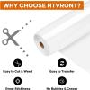 imageHTVRONT Heat Transfer Vinyl Red Iron on Vinyl12 x 60FT Red HTV Vinyl Roll Easy to Cut ampamp Weed for Heat Vinyl DesignBlack  White