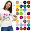 imageHTVRONT Heat Transfer Vinyl Red Iron on Vinyl12 x 60FT Red HTV Vinyl Roll Easy to Cut ampamp Weed for Heat Vinyl DesignMulticolor