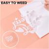 imageHTVRONT Heat Transfer Vinyl Red Iron on Vinyl12 x 60FT Red HTV Vinyl Roll Easy to Cut ampamp Weed for Heat Vinyl DesignWhite1
