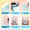 imageHTVRONT Holographic Vinyl  12 Sheets 12 quotx12 Holographic Permanent Vinyl for All Cutting Machine  Easy to Weed ampamp Transfer Iridescent Craft Adhesive Vinyl Sheets9 Holographic Vinyl