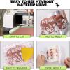 imageHTVRONT Holographic Vinyl  12 Sheets 12 quotx12 Holographic Permanent Vinyl for All Cutting Machine  Easy to Weed ampamp Transfer Iridescent Craft Adhesive Vinyl SheetsRose Gold Metallic Vinyl