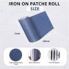 imageHTVRONT Iron on Patches for Clothes 20PCS Iron on Patches for Jeans 3quot by 414quot 4 Shades of Cotton Denim Clothing Repair and Decoration Kit for DIY Repair Crafting EmbellishmentBlackRoll