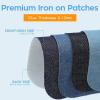 imageHTVRONT Iron on Patches for Clothes 20PCS Iron on Patches for Jeans 3quot by 414quot 4 Shades of Cotton Denim Clothing Repair and Decoration Kit for DIY Repair Crafting EmbellishmentDark Blue