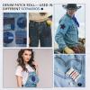 imageHTVRONT Iron on Patches for Clothes 20PCS Iron on Patches for Jeans 3quot by 414quot 4 Shades of Cotton Denim Clothing Repair and Decoration Kit for DIY Repair Crafting EmbellishmentBlackRoll