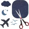 imageHTVRONT Iron on Patches for Clothes 20PCS Iron on Patches for Jeans 3quot by 414quot 4 Shades of Cotton Denim Clothing Repair and Decoration Kit for DIY Repair Crafting EmbellishmentDenim Multicolor