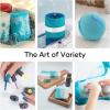 imageHTVRONT Mica Powder for Epoxy Resin  176 oz50 g Mica Pigment Powder Mica Powder for Soap Making Resin Candle Making Bath Bomb Mica Pigment PowderCharcoal GrayTurquoise Blue50g