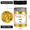 imageHTVRONT Mica Powder for Epoxy Resin  176 oz50 g Mica Pigment Powder Mica Powder for Soap Making Resin Candle Making Bath Bomb Mica Pigment PowderCharcoal GrayGold50g