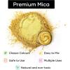 imageHTVRONT Mica Powder for Epoxy Resin  176 oz50 g Mica Pigment Powder Mica Powder for Soap Making Resin Candle Making Bath Bomb Mica Pigment PowderCharcoal GrayGold50g