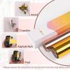 imageHTVRONT Permanent Vinyl Roll Bundle  12quot x 3 ft 13Pack MultiColors Permanent Adhesive Vinyl Rolls 1 Transfer Tape Compatible with Cricut Cutting Machine Silhouette Cameo CuttersMetallic Gold