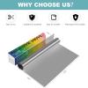 imageHTVRONT Permanent Vinyl Roll Bundle  12quot x 3 ft 13Pack MultiColors Permanent Adhesive Vinyl Rolls 1 Transfer Tape Compatible with Cricut Cutting Machine Silhouette Cameo CuttersMatte Metallic Silver
