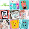 imageHTVRONT Permanent Vinyl for Cutting Machine100 Pack 12 quotx12 Adhesive Vinyl Sheets Set 90 Sheets Permanent Bundle ampamp 10 Transfer Tape for Projects and CraftingMulticolored3