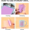 imageHTVRONT Permanent Vinyl for Cutting Machine100 Pack 12 quotx12 Adhesive Vinyl Sheets Set 90 Sheets Permanent Bundle ampamp 10 Transfer Tape for Projects and CraftingMulticolored2