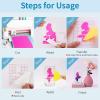 imageHTVRONT Permanent Vinyl for Cutting Machine100 Pack 12 quotx12 Adhesive Vinyl Sheets Set 90 Sheets Permanent Bundle ampamp 10 Transfer Tape for Projects and CraftingMulticoloredcold Color Changing Vinyl 1