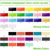 imageHTVRONT Permanent Vinyl for Cutting Machine100 Pack 12 quotx12 Adhesive Vinyl Sheets Set 90 Sheets Permanent Bundle ampamp 10 Transfer Tape for Projects and CraftingMulticolored3