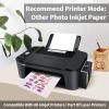 imageHTVRONT Printable Vinyl Sticker Paper  70 Sheets Waterproof Matte Sticker Paper for Inkjet Printer ampamp Laser Printer Dries Quickly ampamp Tear Resistant 85quotx11quotGLOSSY WHITE
