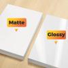 imageHTVRONT Printable Vinyl Sticker Paper  70 Sheets Waterproof Matte Sticker Paper for Inkjet Printer ampamp Laser Printer Dries Quickly ampamp Tear Resistant 85quotx11quotGLOSSY WHITE