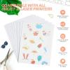 imageHTVRONT Printable Vinyl for Inkjet Printer ampamp Laser Printer  40 Pcs Glossy White Waterproof Printable Vinyl Sticker Paper 85quotx11quotGlossy White