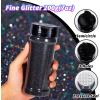 imageHTVRONT Red Glitter Fine Glitter  50g176oz Extra Fine Glitter for Crafts 1128 Portable Resin Glitter for Nails Tumblers OrnamentsAHolographic Black