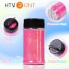 imageHTVRONT Red Glitter Fine Glitter  50g176oz Extra Fine Glitter for Crafts 1128 Portable Resin Glitter for Nails Tumblers OrnamentsAHolographic Hot Pink