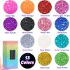 imageHTVRONT Red Glitter Fine Glitter  50g176oz Extra Fine Glitter for Crafts 1128 Portable Resin Glitter for Nails Tumblers OrnamentsAHolographic PurpleLight