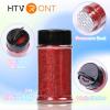 imageHTVRONT Red Glitter Fine Glitter  50g176oz Extra Fine Glitter for Crafts 1128 Portable Resin Glitter for Nails Tumblers OrnamentsAHolographic Red