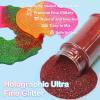 imageHTVRONT Red Glitter Fine Glitter  50g176oz Extra Fine Glitter for Crafts 1128 Portable Resin Glitter for Nails Tumblers OrnamentsAHolographic Red