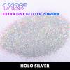 imageHTVRONT Red Glitter Fine Glitter  50g176oz Extra Fine Glitter for Crafts 1128 Portable Resin Glitter for Nails Tumblers OrnamentsAHolographic Silver